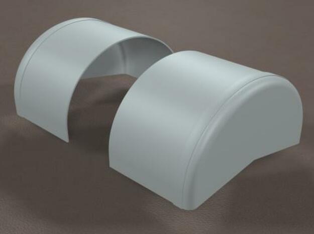 1/8 scale 40 inch Wheel Tubs in White Natural Versatile Plastic