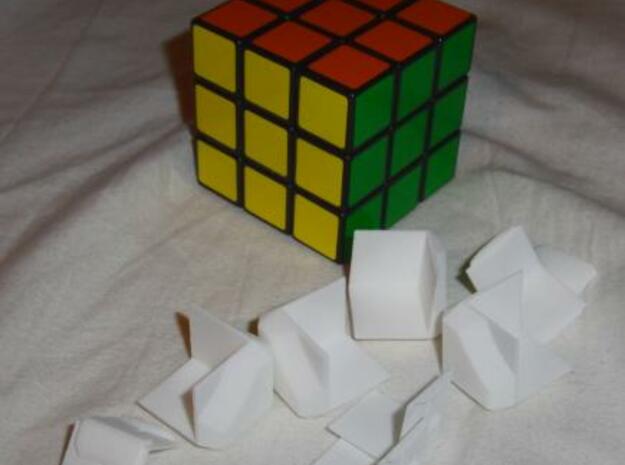 Companion Rubiks Cube Kit -v1a in White Natural Versatile Plastic