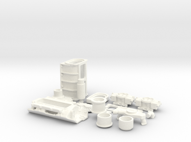 1/10 BBC GMC Blower System in White Processed Versatile Plastic