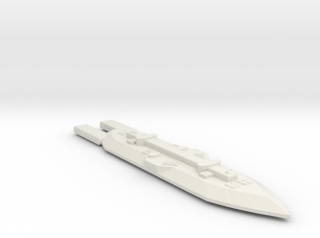 3788 Scale Frax Missile Destroyer (MDW) MGL in White Natural Versatile Plastic