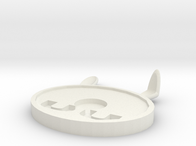 Coaster 2 in White Natural Versatile Plastic: Medium
