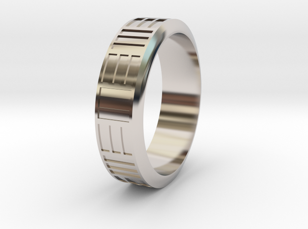 FriendRing in Rhodium Plated Brass