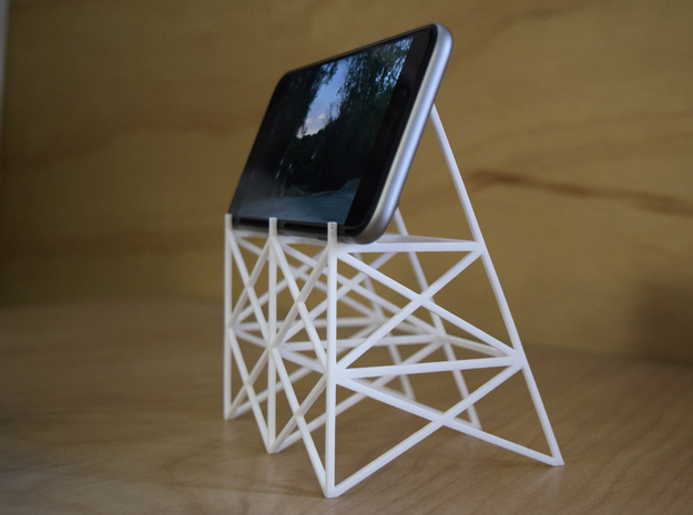 Drive-In Phone Stand in White Natural Versatile Plastic