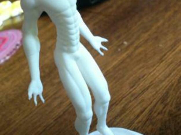 Alien Figurine in White Natural Versatile Plastic