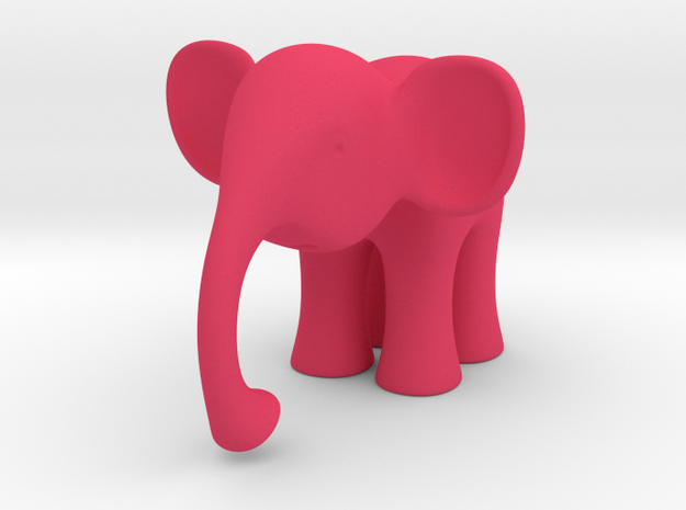 Elephant in Pink Processed Versatile Plastic