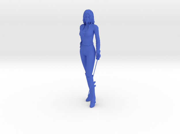 1/10 Lady with Sword  in Blue Processed Versatile Plastic
