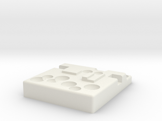 AT-AT Domino v2 in White Natural Versatile Plastic