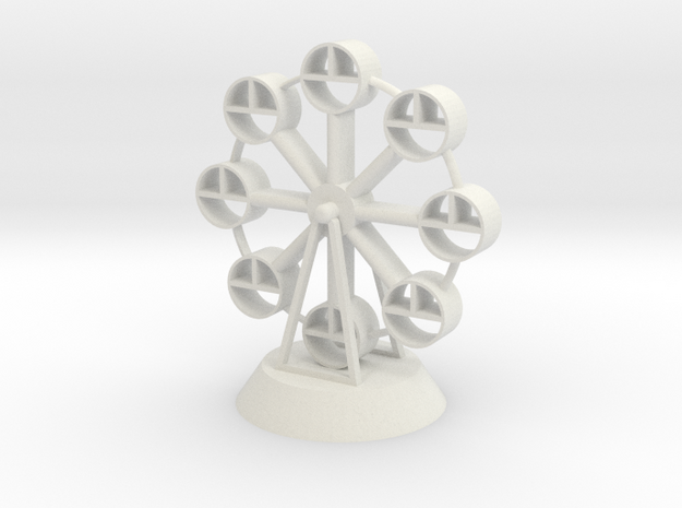 Ferris wheel in White Natural Versatile Plastic