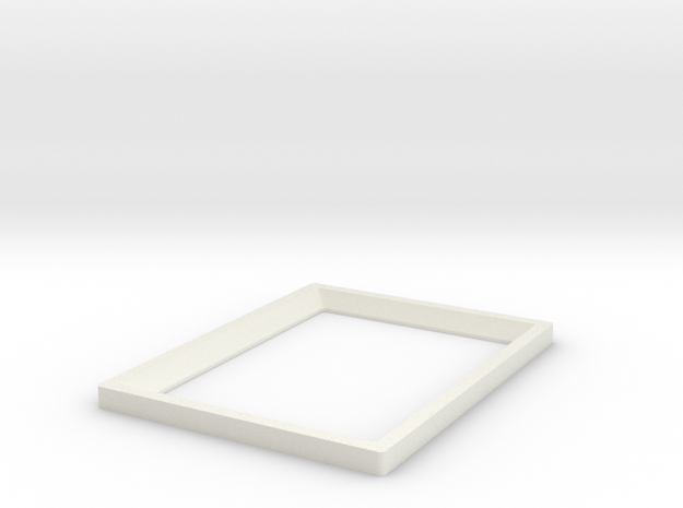 DIY 3.5''x2.5'' Frebird photo frame - Front in White Natural Versatile Plastic