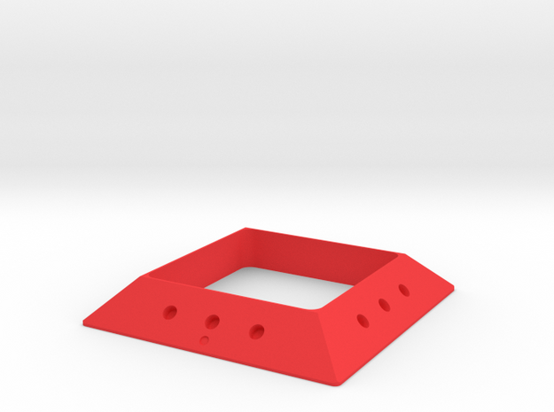 DIY Square magnetic joint GAMMA 30 (Negative) in Red Processed Versatile Plastic