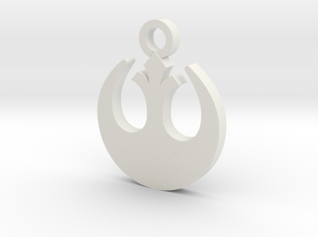 Rebel Forces Charm in White Natural Versatile Plastic