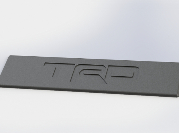 TRD Floor Mat Badge for WeatherTech Liners in White Processed Versatile Plastic