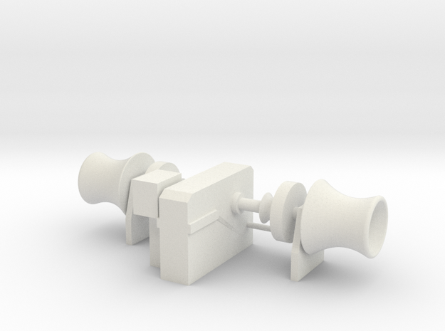 Anchor Winch 1/75 fits Harbor Tug in White Natural Versatile Plastic