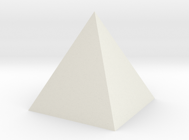 Pyramid Spike in White Natural Versatile Plastic