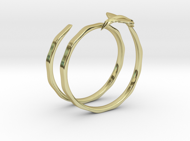 Traveler Ring in 18k Gold Plated Brass: 6.75 / 53.375