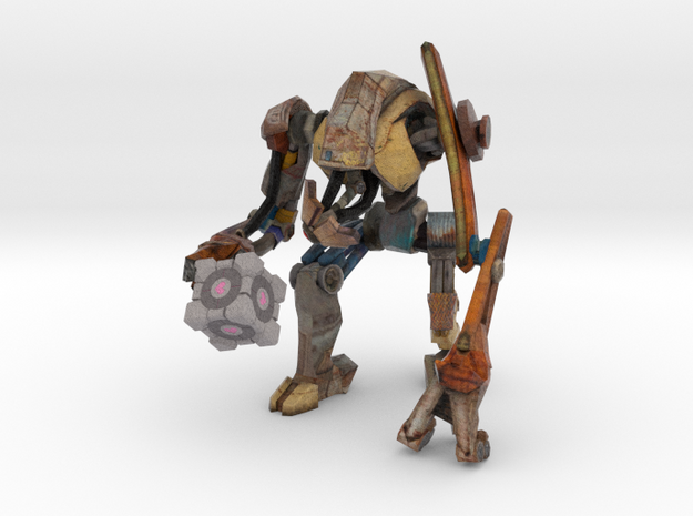 DOG from Half Life 2, holding a Companion Cube