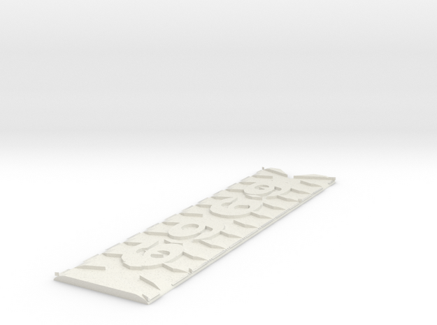 69Bookmark in White Natural Versatile Plastic