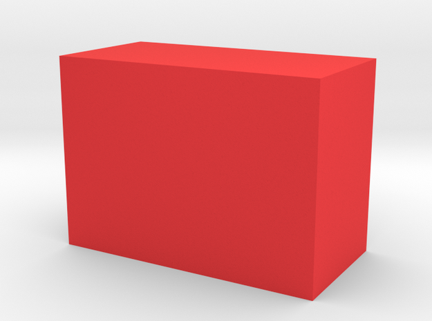  Storage Box in Red Processed Versatile Plastic