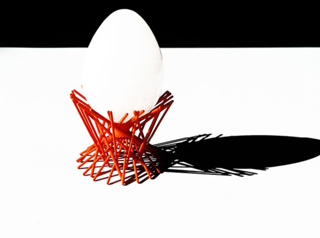 Egg cup _ The nest in Black Natural Versatile Plastic