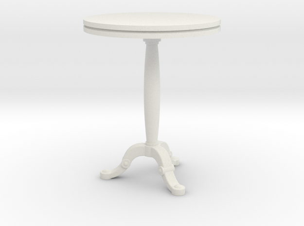 Bistro Table in White Natural Versatile Plastic