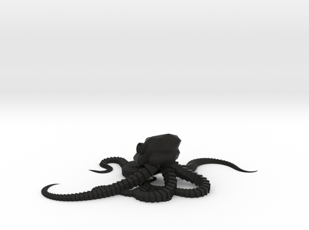 Reef Octopus in Black Natural Versatile Plastic