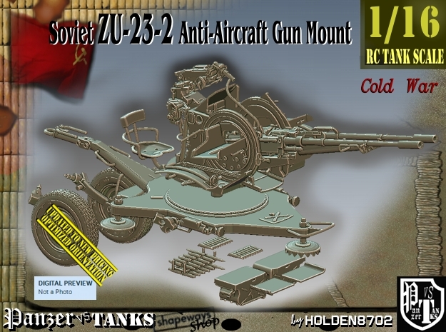 1/16 Soviet ZU-23-2 AA Gun