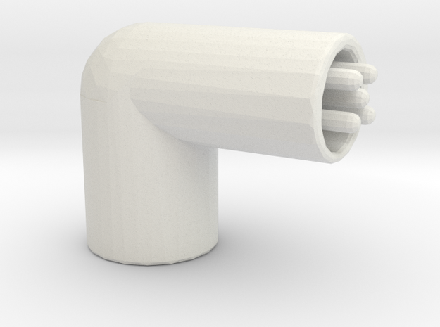 Yacht horn in White Natural Versatile Plastic: Small