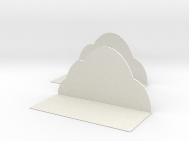 Clouds shelves in White Natural Versatile Plastic