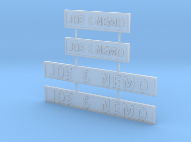 Joe Nemo signs z scale in Tan Fine Detail Plastic