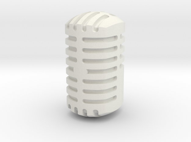 Microphone Head for ModiBot in White Natural Versatile Plastic