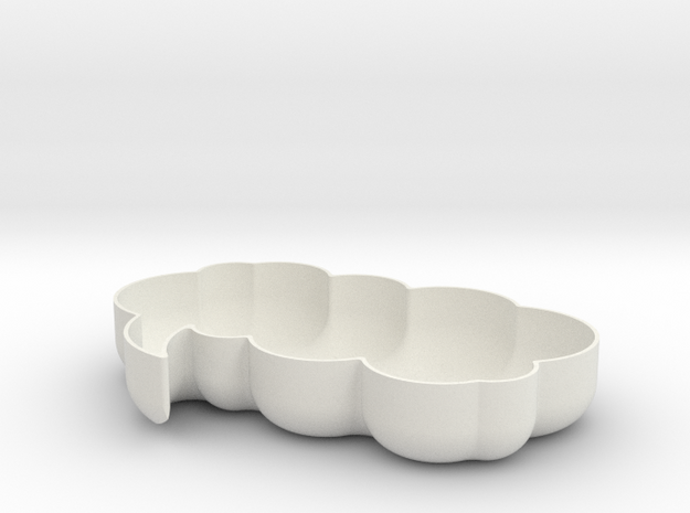 Think Bubble Bowl in White Natural Versatile Plastic