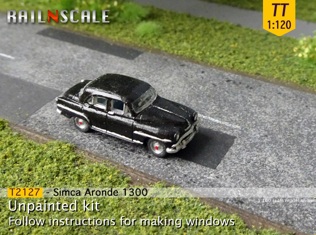 Simca Aronde 1300 (TT 1:120) in Tan Fine Detail Plastic