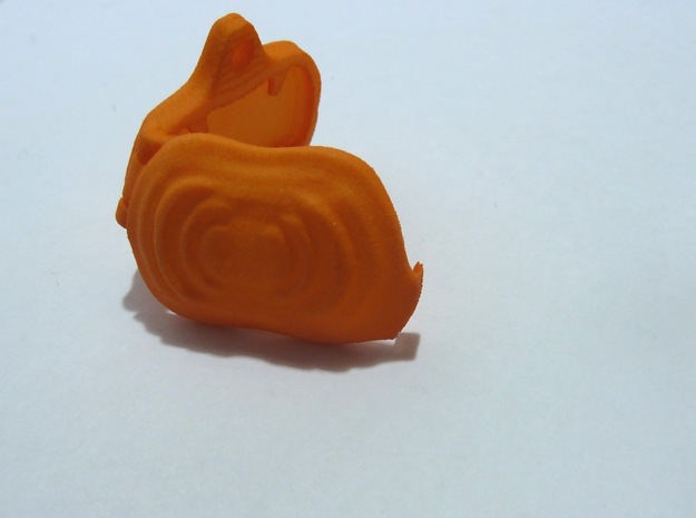 Pumpkin locket in Orange Processed Versatile Plastic