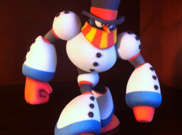 Snow Man in Full Color Sandstone