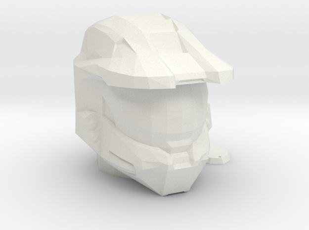 Halo Inspired Master Chief Helmet Piggy Bank in White Natural Versatile Plastic