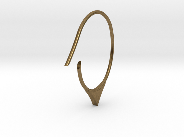 Hoop medium size (SWH6a) in Natural Bronze