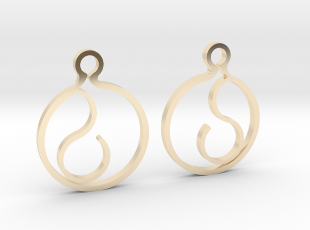 "Ask me anything" Earrings in 14k Gold Plated Brass