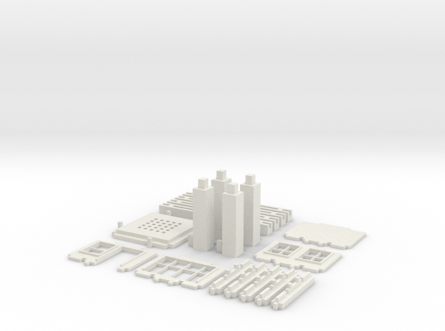 Architecture set (Test Acc) in White Natural Versatile Plastic