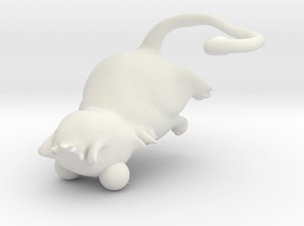 cute cat in White Natural Versatile Plastic