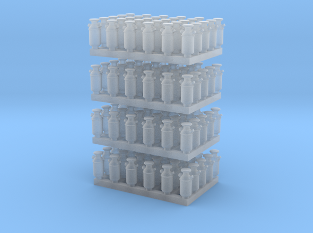1:160 Milk Cans V2 -120ea in Smooth Fine Detail Plastic