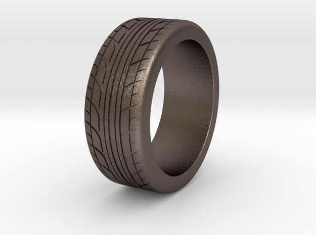 Tire ring 17.3mm request in Polished Bronzed Silver Steel