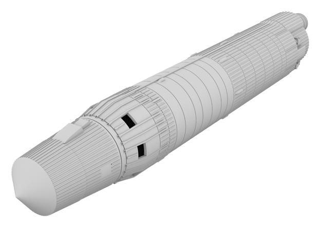 1-72 - BlueStreak Missile [250mm] in White Natural Versatile Plastic