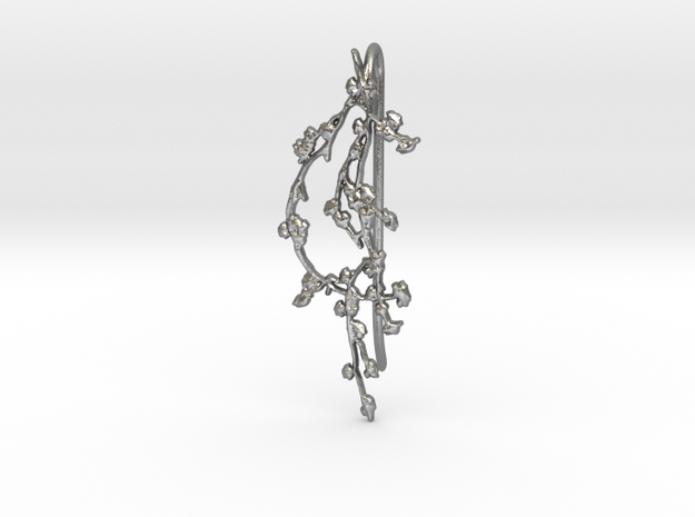 BRANCH_earrings_09_hook_LS in Natural Silver