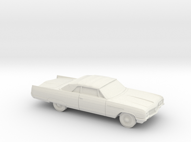 1/87 1964 Buick Electra Convertible in White Natural Versatile Plastic