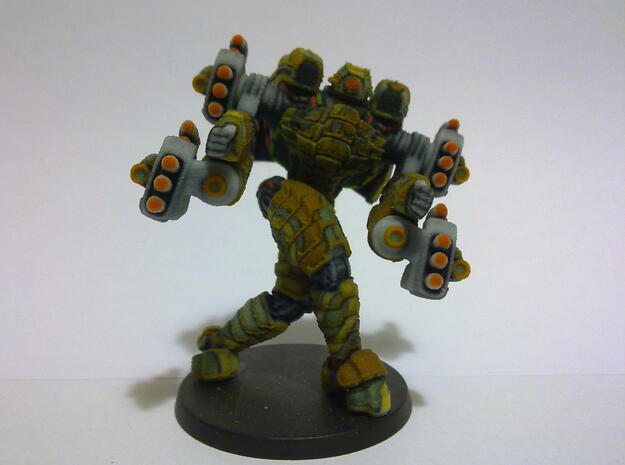 Mech suit with missile pods (11) in Full Color Sandstone