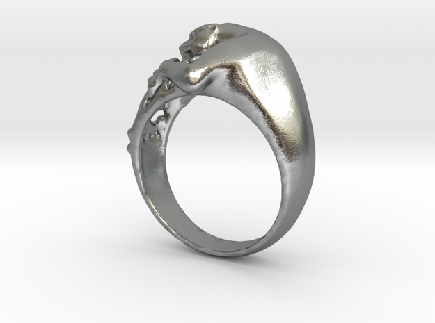 Panter Ring in Natural Silver