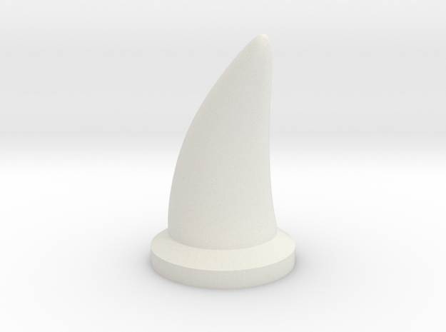 Long Pointy Claw in White Natural Versatile Plastic