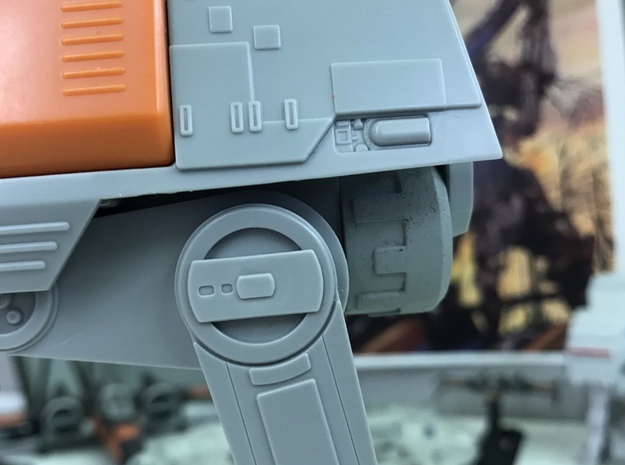 AT-ACT Rear Chassis in Tan Fine Detail Plastic