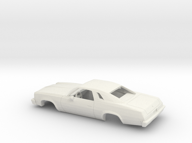 1/24 1976/77 Chevrolet Chevelle Malibu Classic C. in White Natural Versatile Plastic