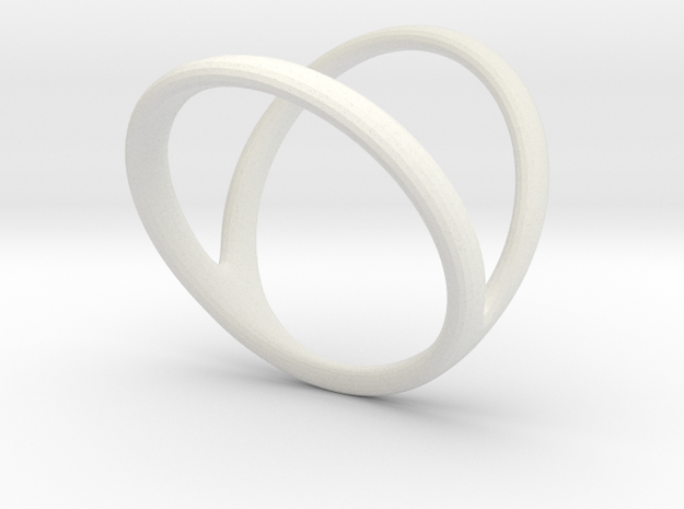 ring for Jessica thumb-finger in White Natural Versatile Plastic